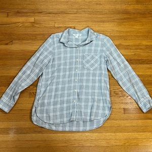 Old Navy Grey Long Sleeve Flannel